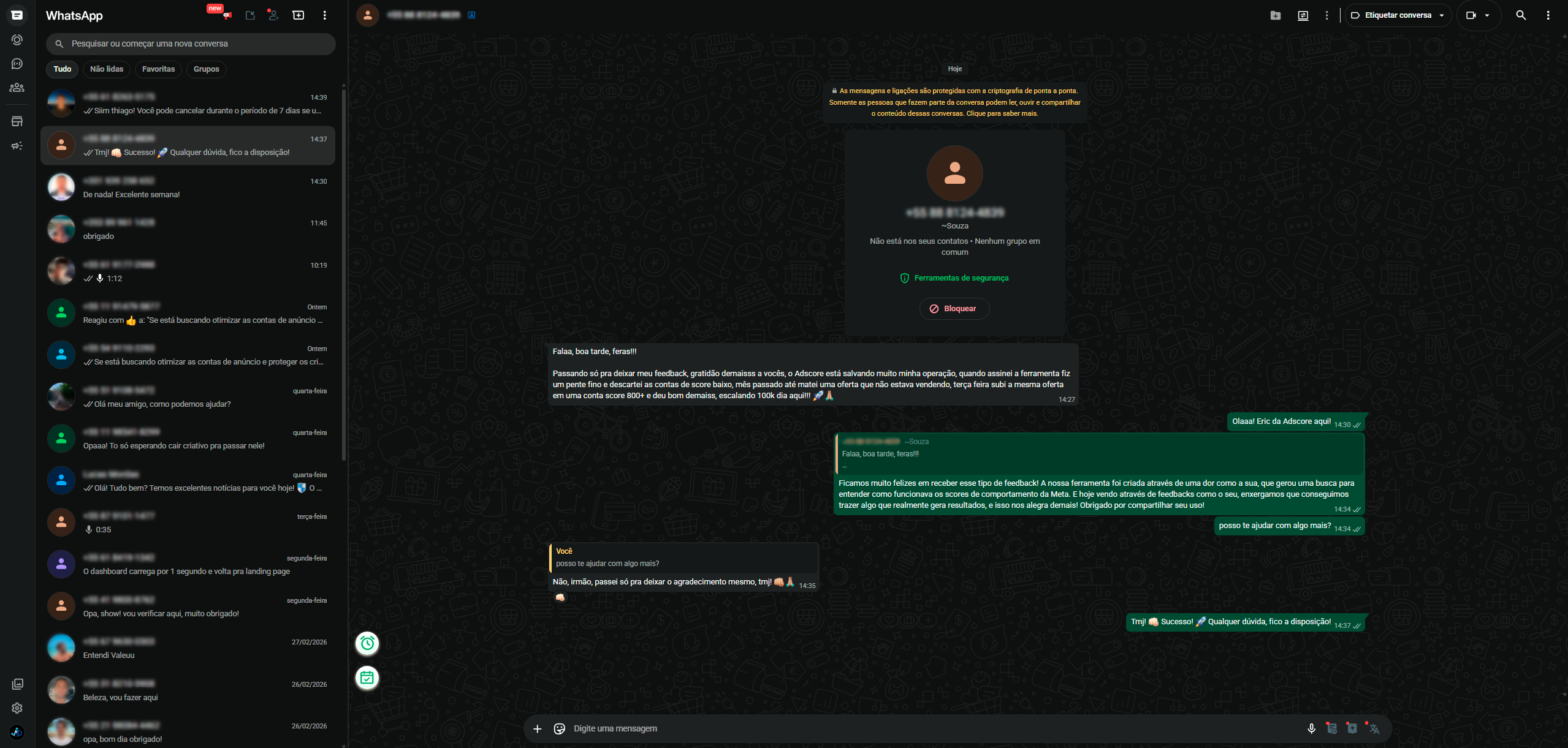 Print WhatsApp Adscore